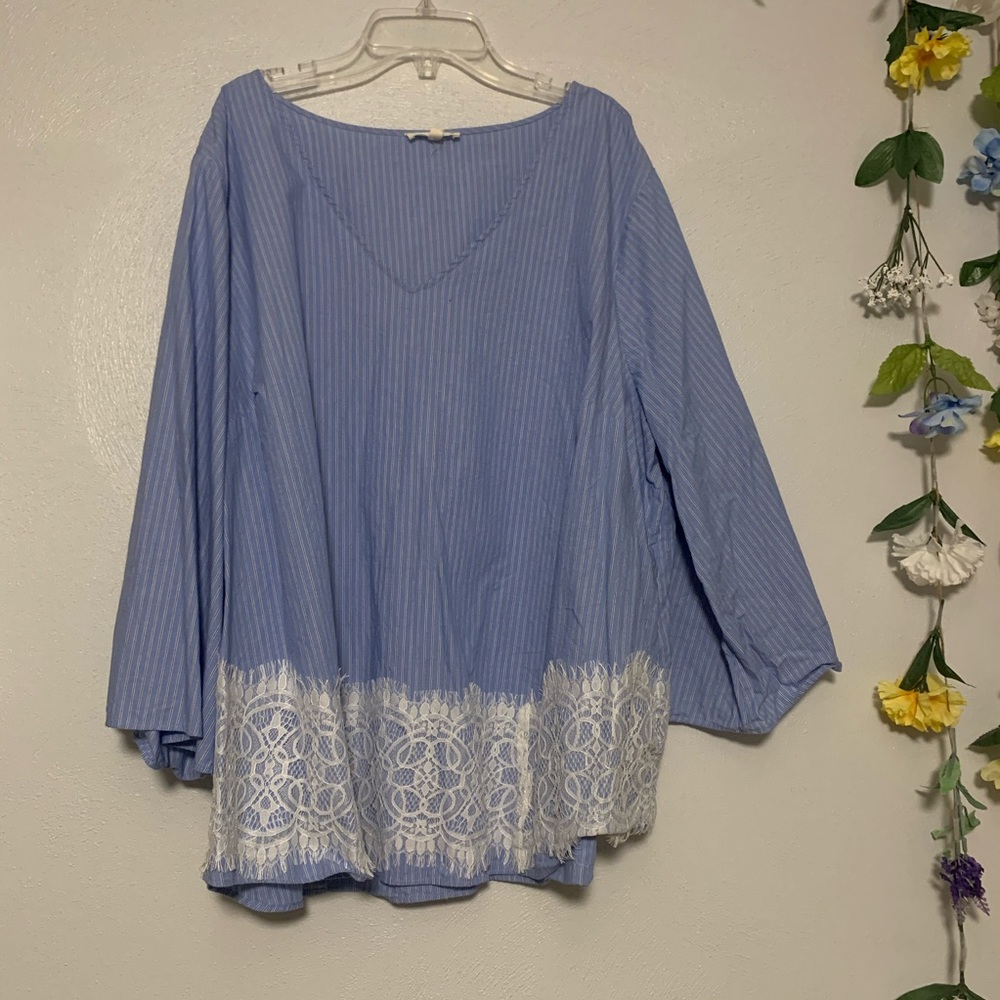 Jane and Delancey Striped Blouse